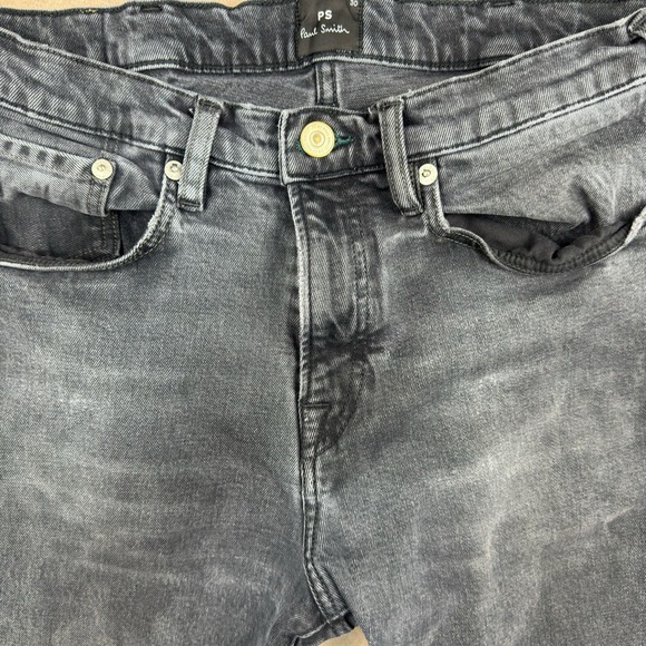 PS Paul Smith Jeans Men's‎ 30 Tapered Fit Black Wash Organic Cotton Denim GOTS - Picture 3 of 13